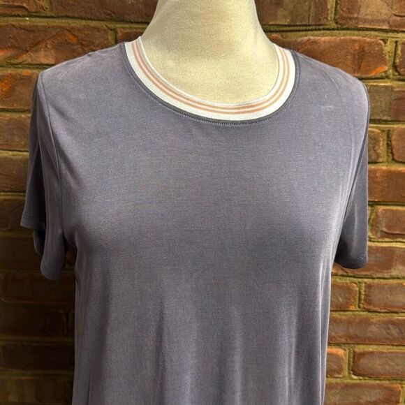 Another Love Women’s Gray Short Sleeve Dress Size Medium - Picture 4 of 10